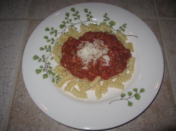 Pasta with Tomato Clam Sauce