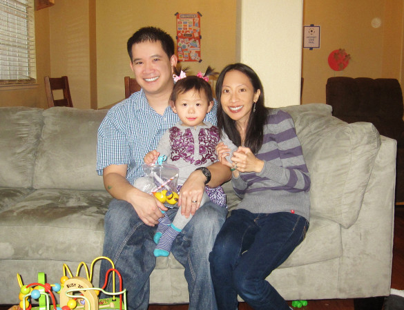 Our family at a birthday party