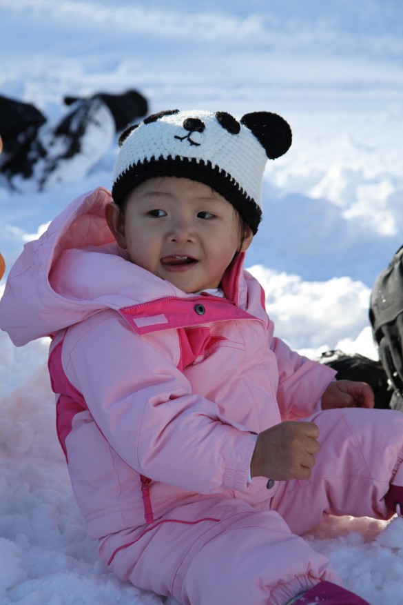 Our little snow panda