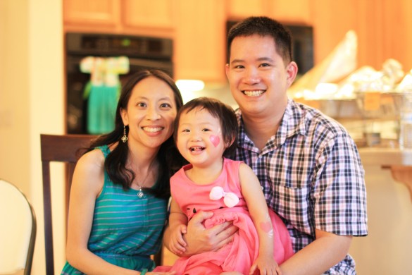 With our baby girl
