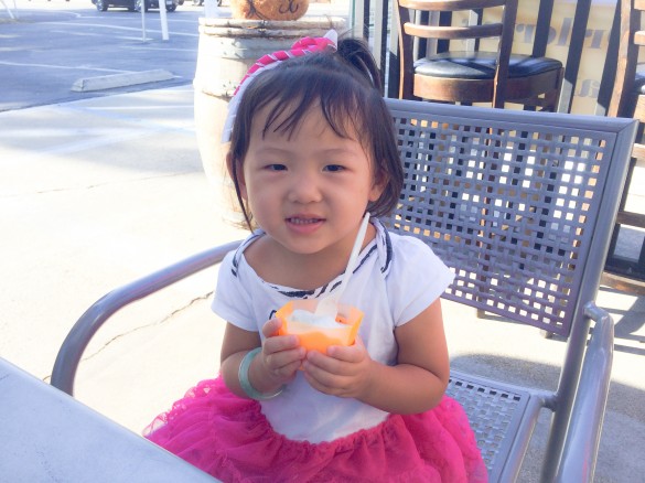 Gelato date with my little girl