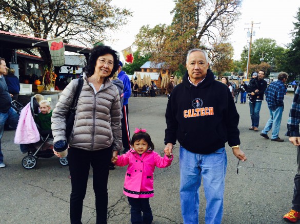 Roxy with Popo and Gung Gung (Grandma & Grandpa)