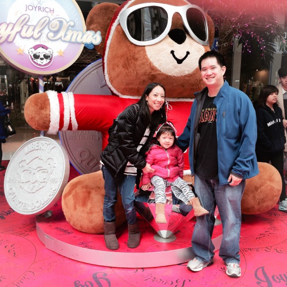 Hanging out in Causeway Bay. It's known for great shopping and has tons of great food.