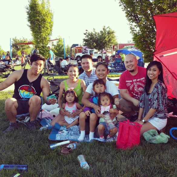 With some good friends at the Sacto Mofo Food Truck Mania at Morse Park
