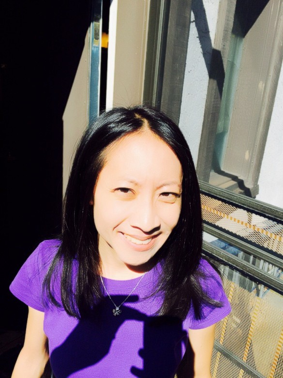 New haircut & highlights seen in the sunlight