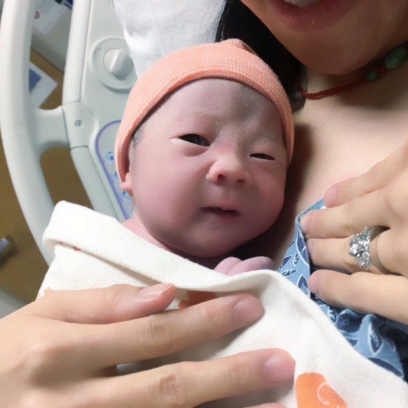Carissa Joy. Born Feb 1. 4lbs 13 oz. 16.5 inches