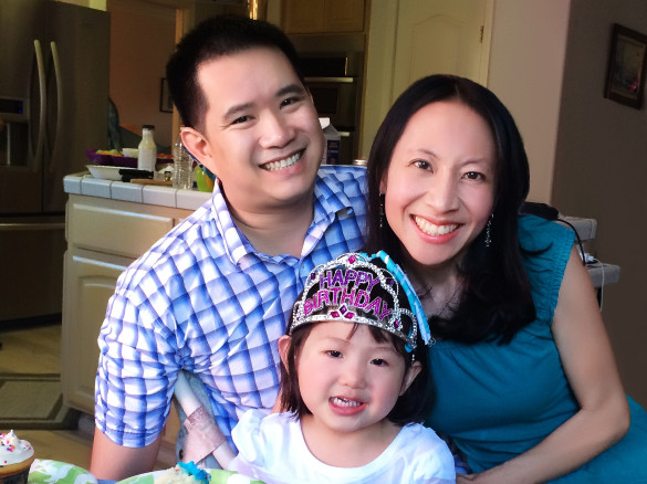 Kenny & Me with Roxy at her 3rd birthday party