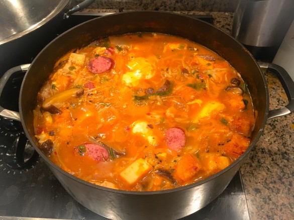 Finished Budae Jjigae